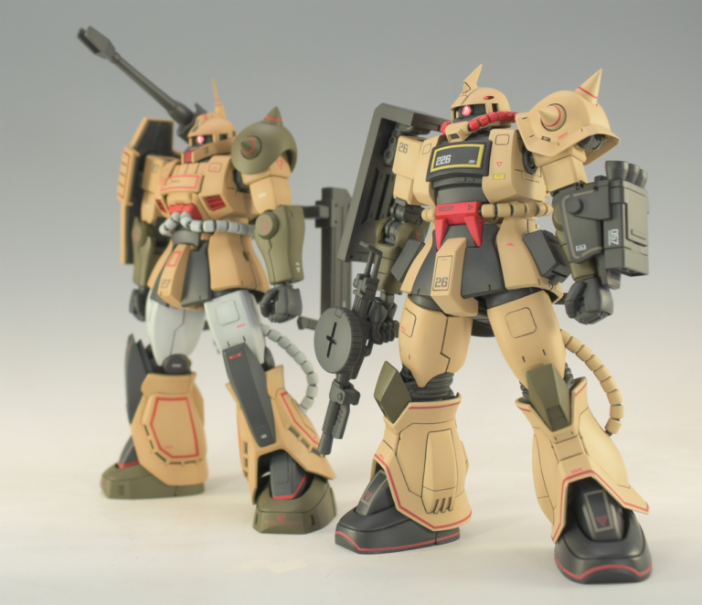 ガンプラ HG ザクデザートタイプ ダブルアンテナ ジムスパルタン ロボット